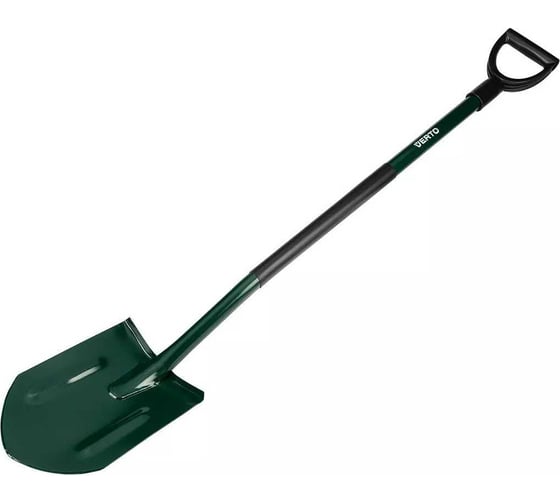 Изображение товара Острая лопатка VERTO металлическая ручка, пластиковая рукоятка 15G010-1