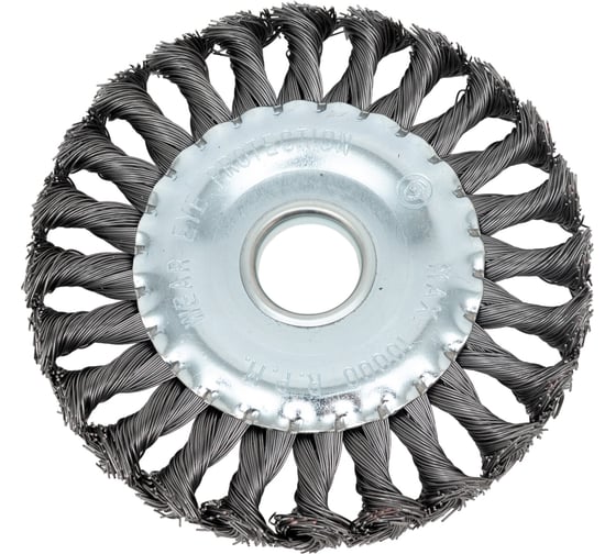 Изображение товара Щетка плоская для УШМ Hardcore 150x22,23 мм, кручёная проволока 221150