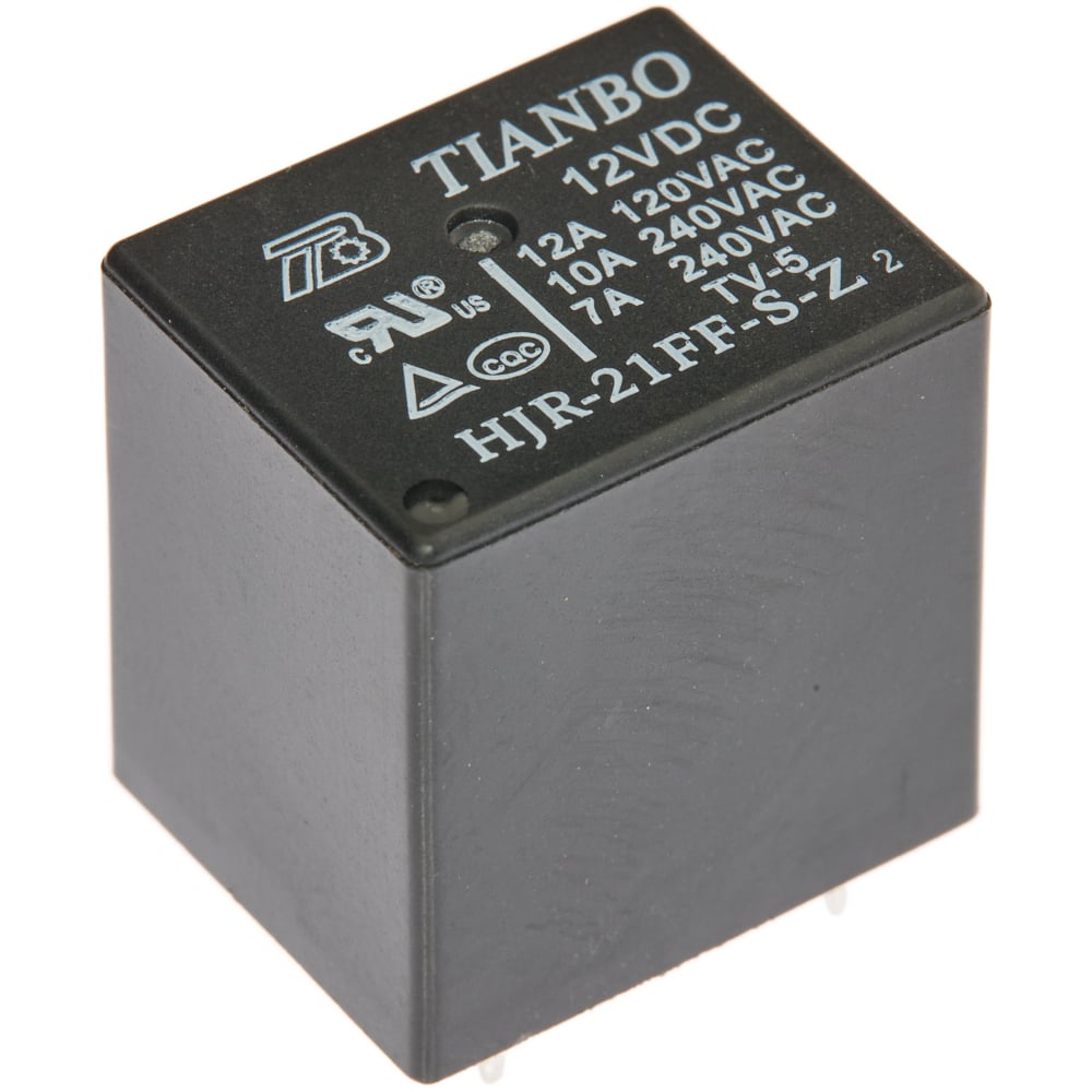 Изображение товара Электромагнитное реле Tianbo HJR-21FF 12VDC 100 шт в упаковке
