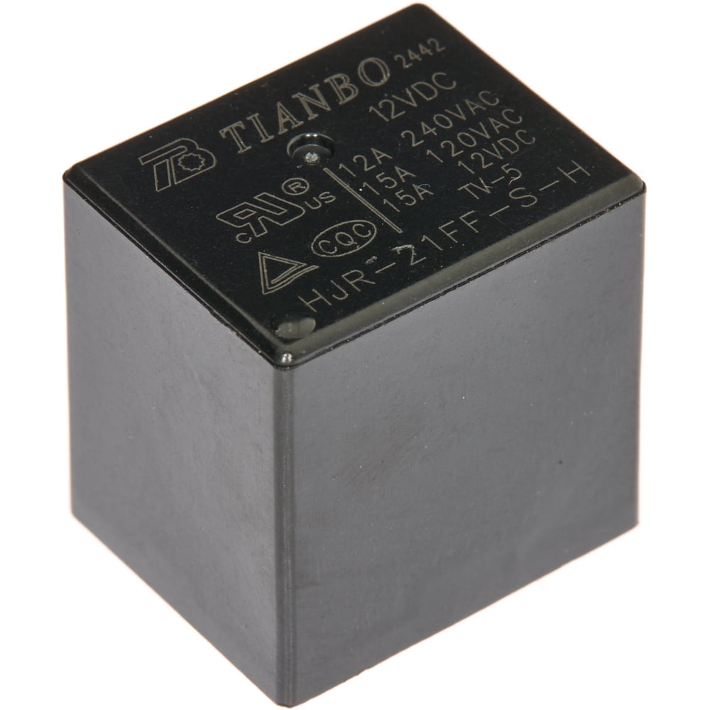 Изображение товара Электромагнитное реле Tianbo RELAY HJR-21FF 12В для силовых цепей 1 контакт