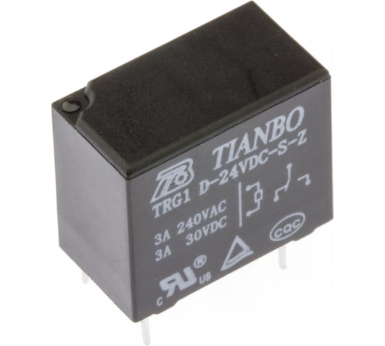Изображение товара Реле электромагнитное Tianbo RELAY (100 шт/упак) TRG1-D-24VDC-S-Z 1127