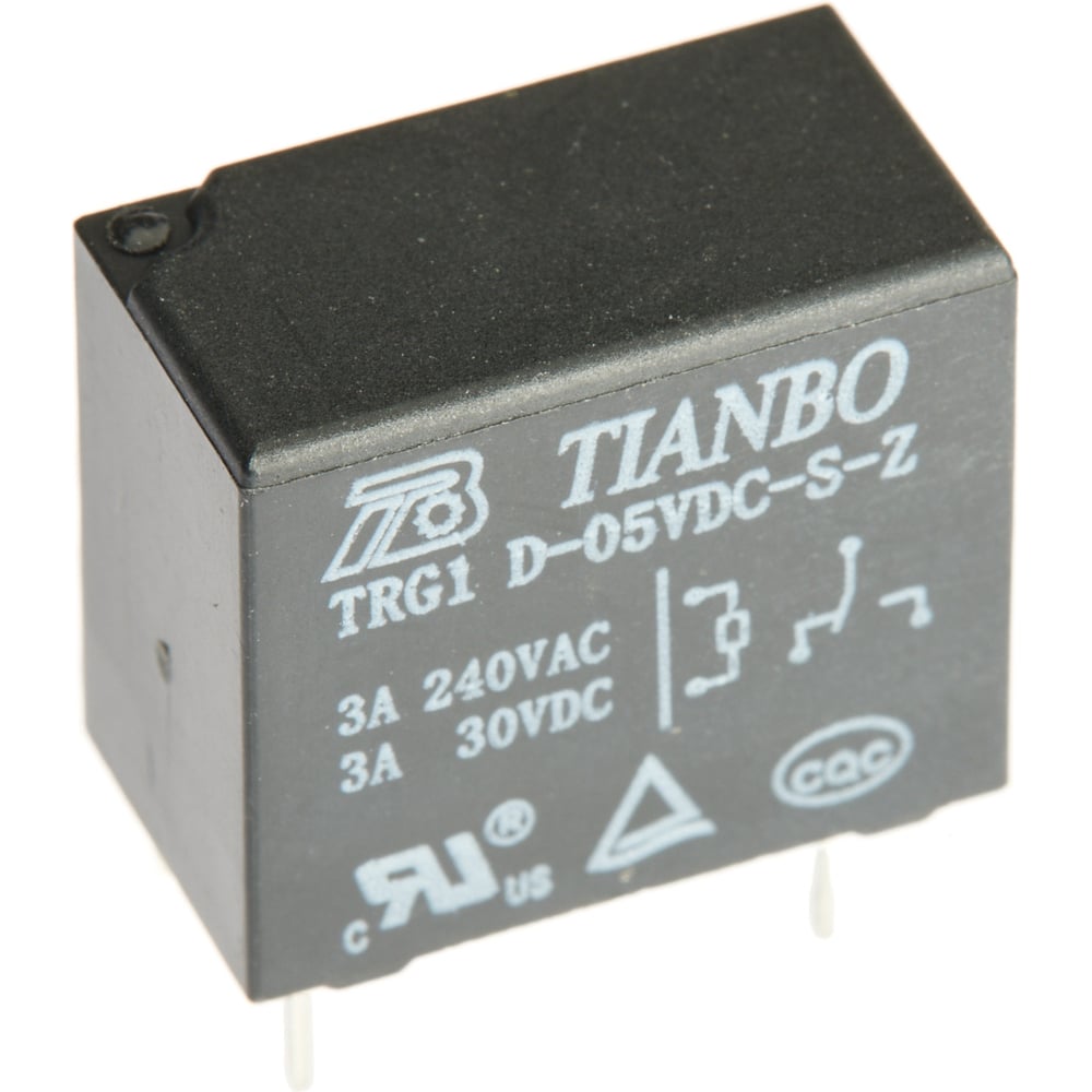 Изображение товара Электромагнитное реле Tianbo TRG1-D-5VDC-S-Z, 24-250 В, 1 контакт, 5 А