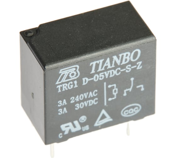 Изображение товара Реле электромагнитное Tianbo RELAY (100 шт/упак) TRG1-D-5VDC-S-Z 57975