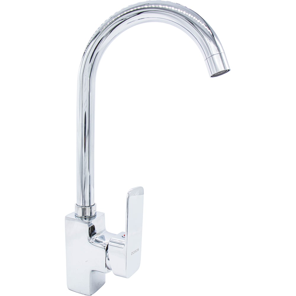 Изображение товара Смеситель для кухни Doron DC 2449-N с высоким изливом хром однорычажный