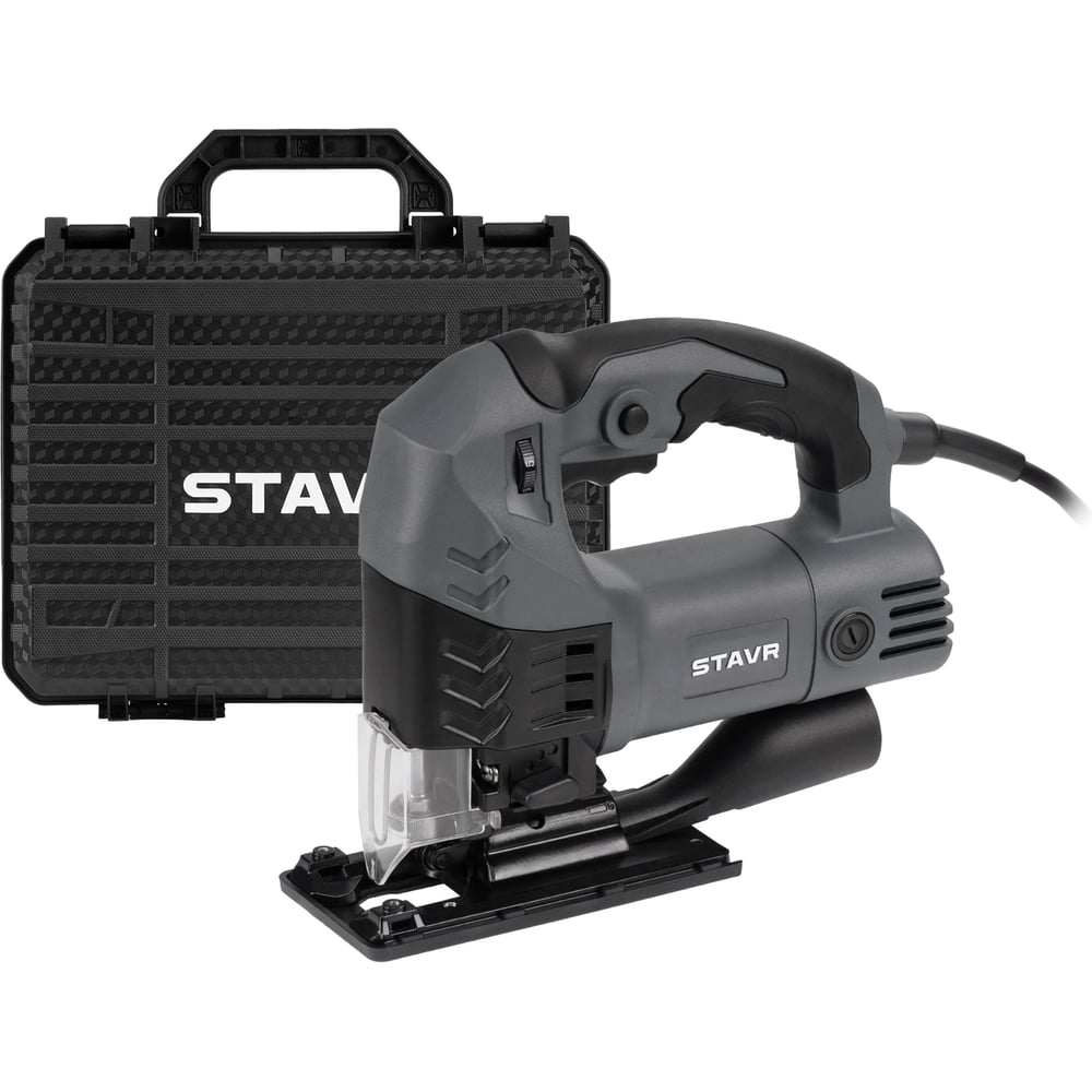 Изображение товара Лобзик Ставр дер/мет 110/10 мм, 780Вт, метал.ред. STAVR SJS 110-780MK в кейсе с циркулем, 9031200174
