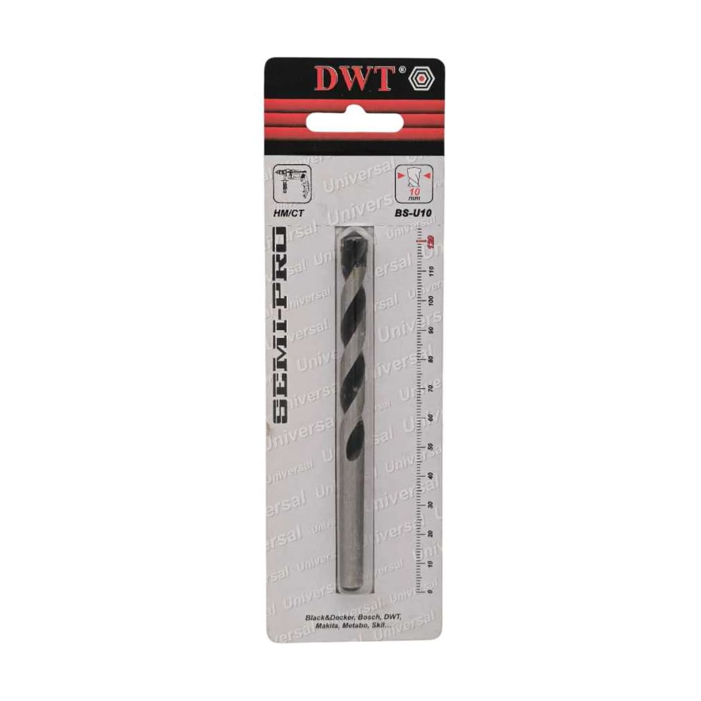 Изображение товара Многофункциональное сверло DWT 10 мм, общая длина 120 мм BS-U10