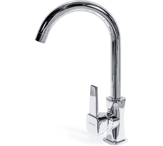 Изображение товара Смеситель для кухни Doron DС 2453-N, шаровый, хром, излив высокий, п/г 016354