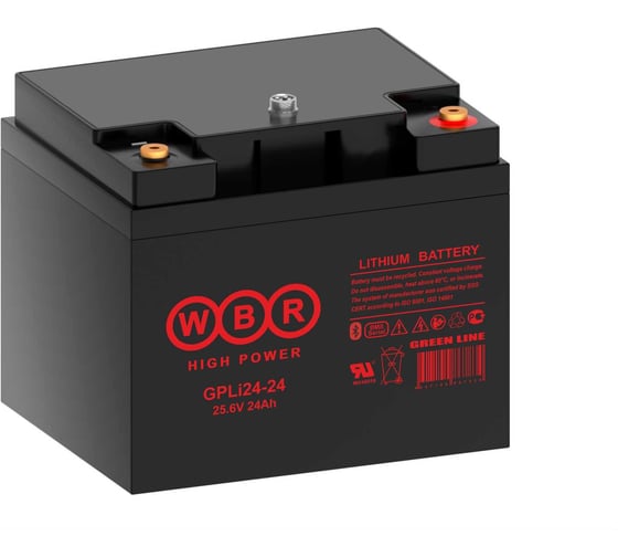 Изображение товара Аккумуляторная батарея WBR литиевая (LiFePO4) GPLi24-24 24 В 24 Ач УТ-00002399