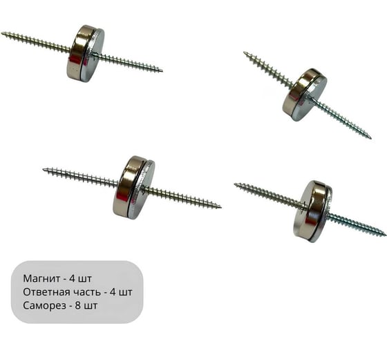 Изображение товара Набор магнитов монтажный Проф-Магнит Набор монтаж D25мм - 2шт D25_2