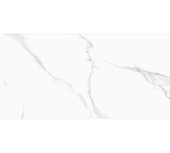 Изображение товара Керамогранит Delacora Calacatta Milazzo sugar-эффект 600x1200x9,5 1,44 м2 белый 60120CMI15