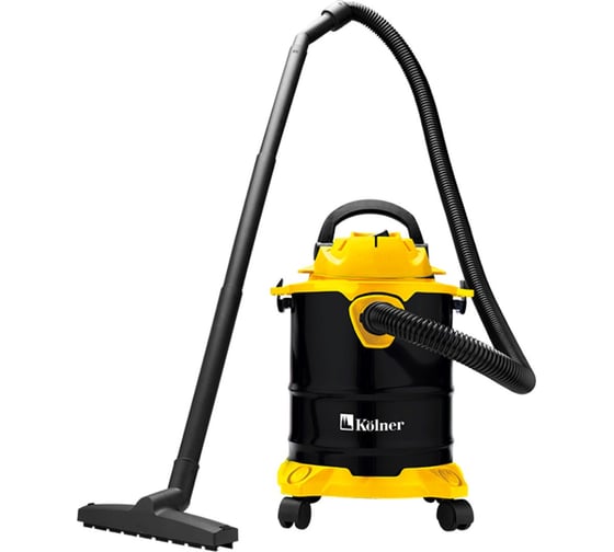Изображение товара Пылесос строительный Kolner KVC 15L 15л, 16кПа, 1000Вт, 26л/с 8040400066