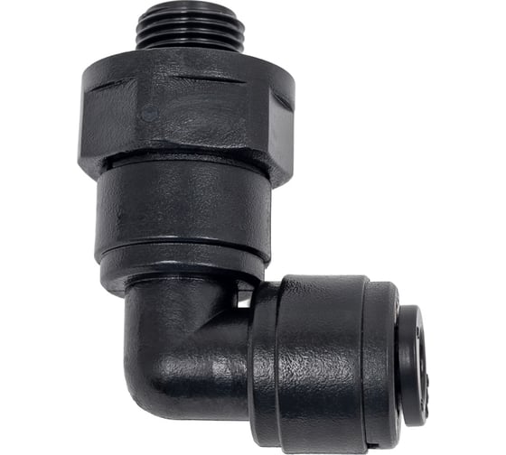 Изображение товара Фитинг угловой CDC Pneumatics 6мм G1/8 HRPL 06G01B