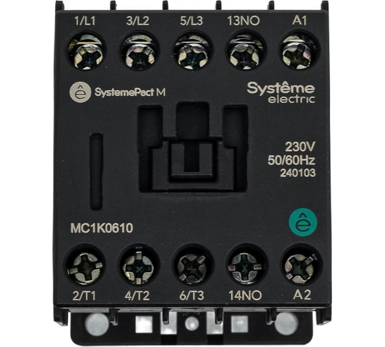 Изображение товара Контактор Systeme Electric MC1K 6A 1НО AC230V 50/60Hz MC1K0610P7