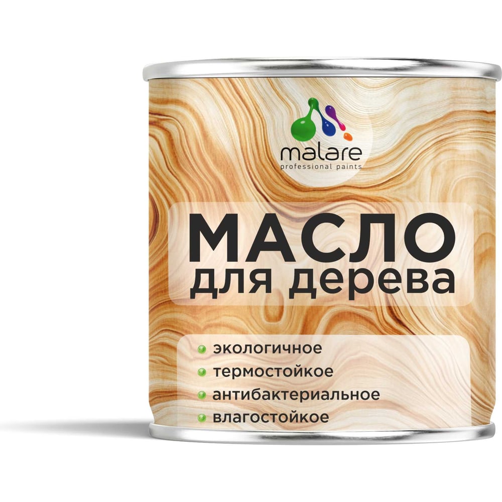 Изображение товара Масло для дерева MALARE 1 л - влагостойкое и антибактериальное