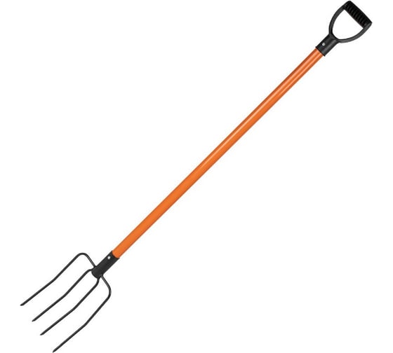 Изображение товара Вилы 4-х рогие навозные Leonord Люкс с мет. черенком и пласт. ручкой 332052