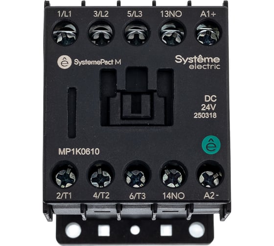 Изображение товара Контактор Systeme Electric MP1K 6A 1НО DC24V MP1K0610BD