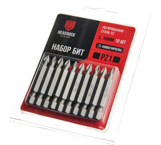 Изображение товара Набор бит HEADROCK PZ1x50 комплект 10 шт. 453-814-047