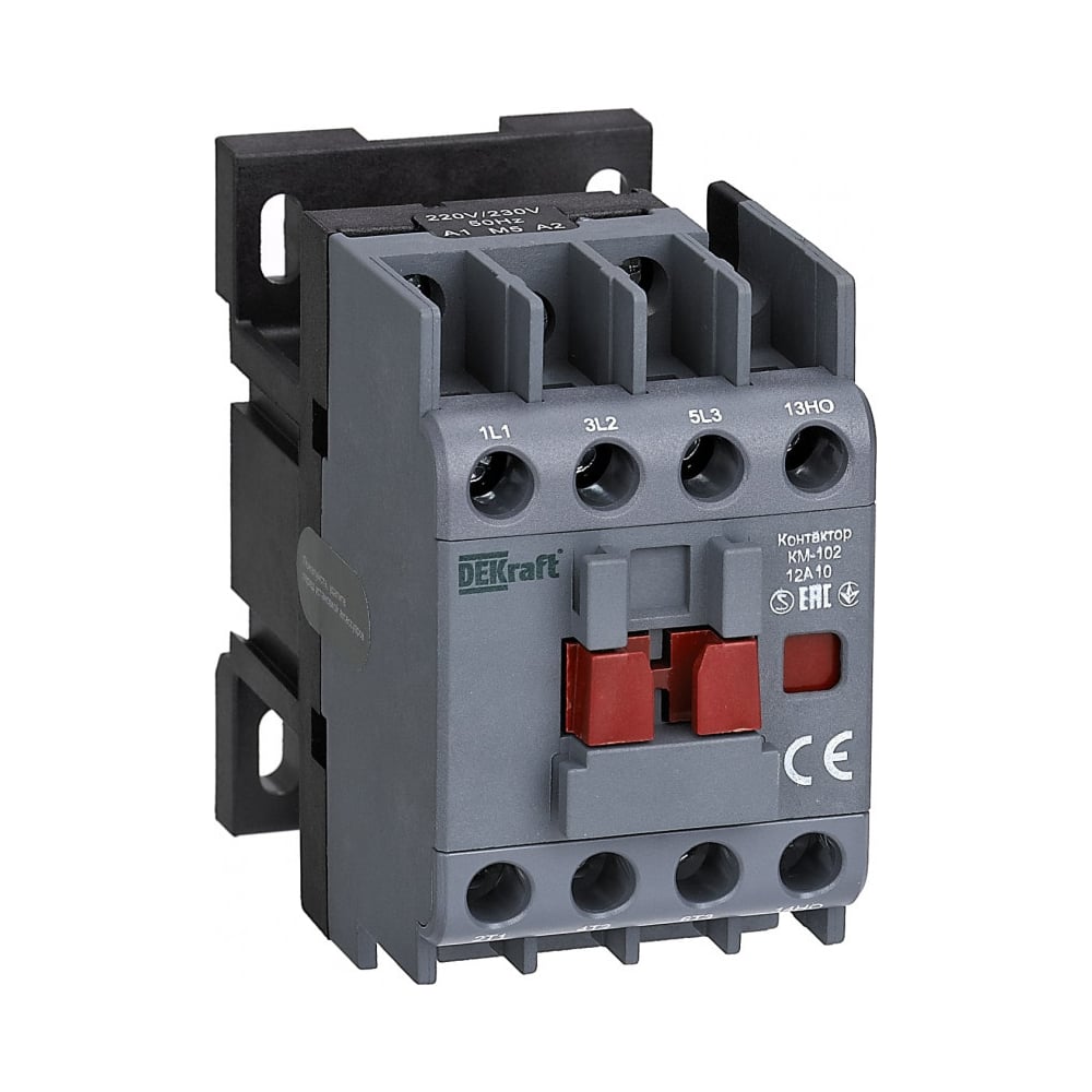 Изображение товара Контактор Dekraft 12А 400В_АС 1НО+1НЗ КМ-102