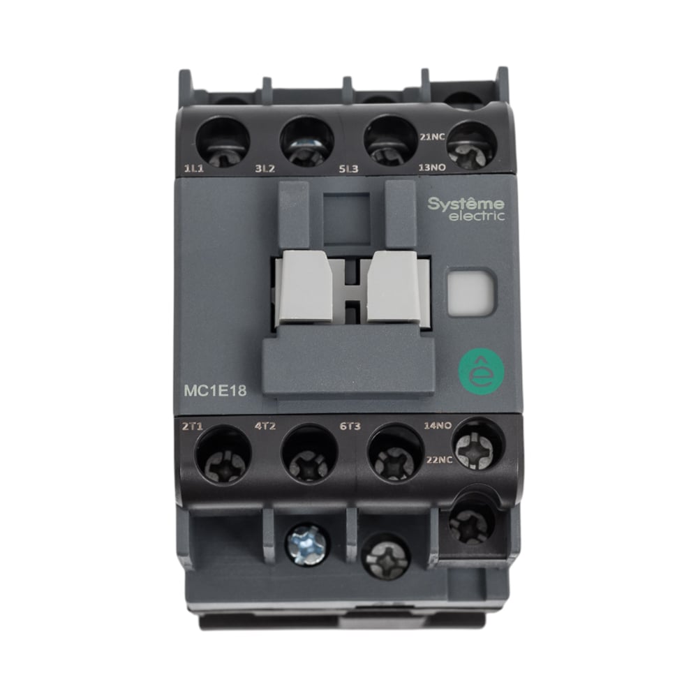 Изображение товара Контактор Systeme Electric MC1E 3P 18A 24V DIN-рейка N/O+N/C