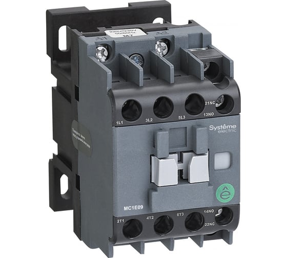 Изображение товара Контактор Systeme Electric MC1E 3P 18A НО+НЗ 36V 50/60ГЦ (LC1E1810C5) MC1E18C7
