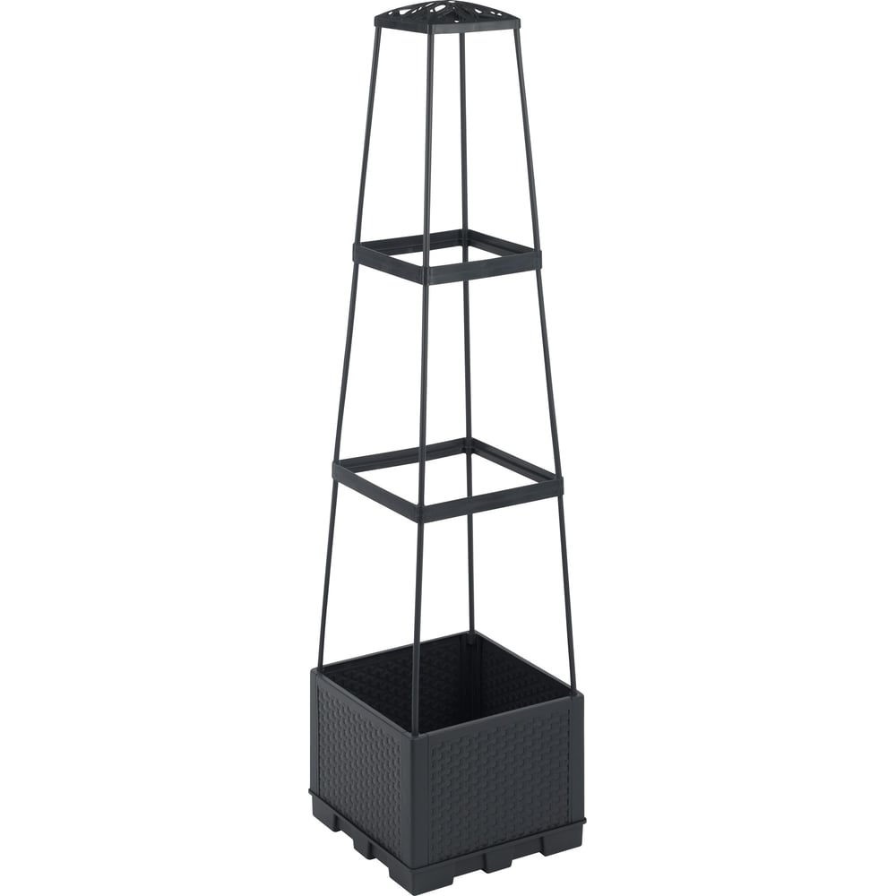 Изображение товара Напольный пластиковый горшок PARK для вьющихся растений J3 15 л черный