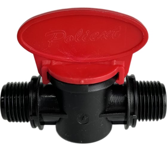 Изображение товара Кран проходной с наружной резьбой Poliext Н3/4*Н3/4 PN6 07050045