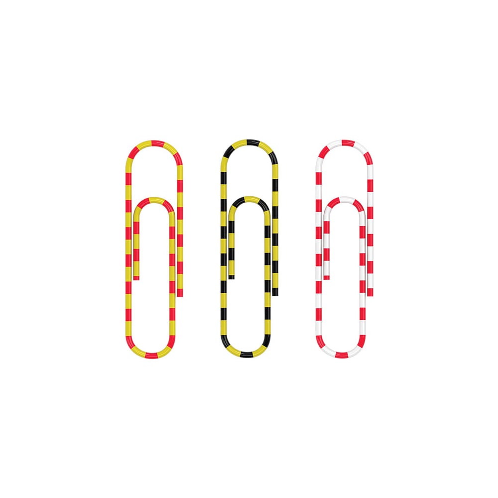 Изображение товара Металлические скрепки ErichKrause Zebra 28 мм в пластиковой коробке 200 шт