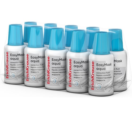 Изображение товара Корректирующая жидкость ErichKrause с кисточкой Лёгкий штрих, на водной основе, 20 г 61926