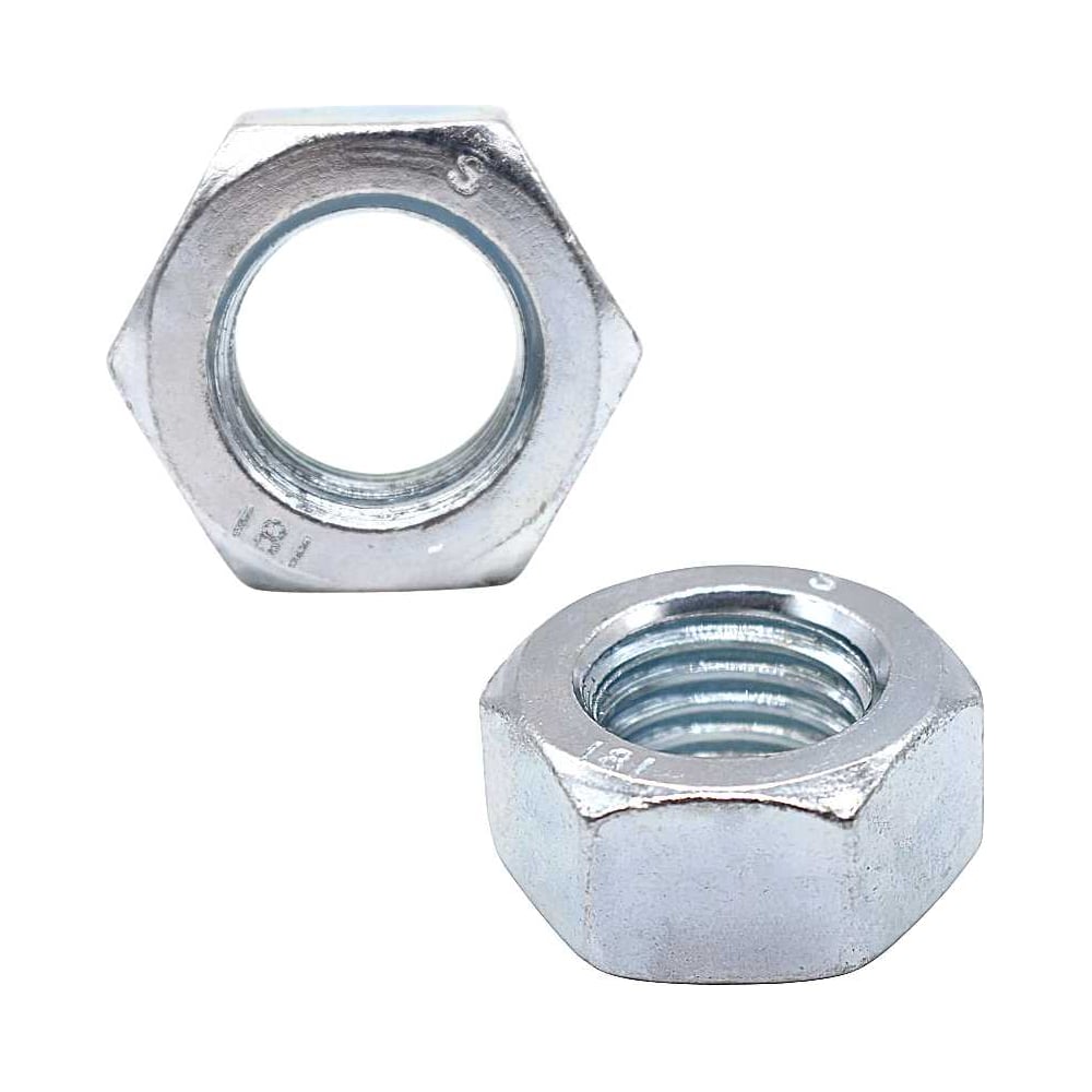 Изображение товара Гайка левая резьба М8 высокопрочная DIN 934 комплект 50 шт