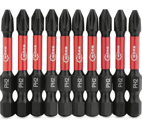 Изображение товара Набор бит WORB PH2, 10 шт. 2000501N10