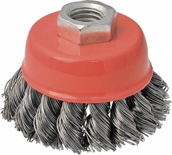 Изображение товара Щетка MWORKS чашечная для УШМ нержавеющая сталь, витая, 100 мм MW790021005