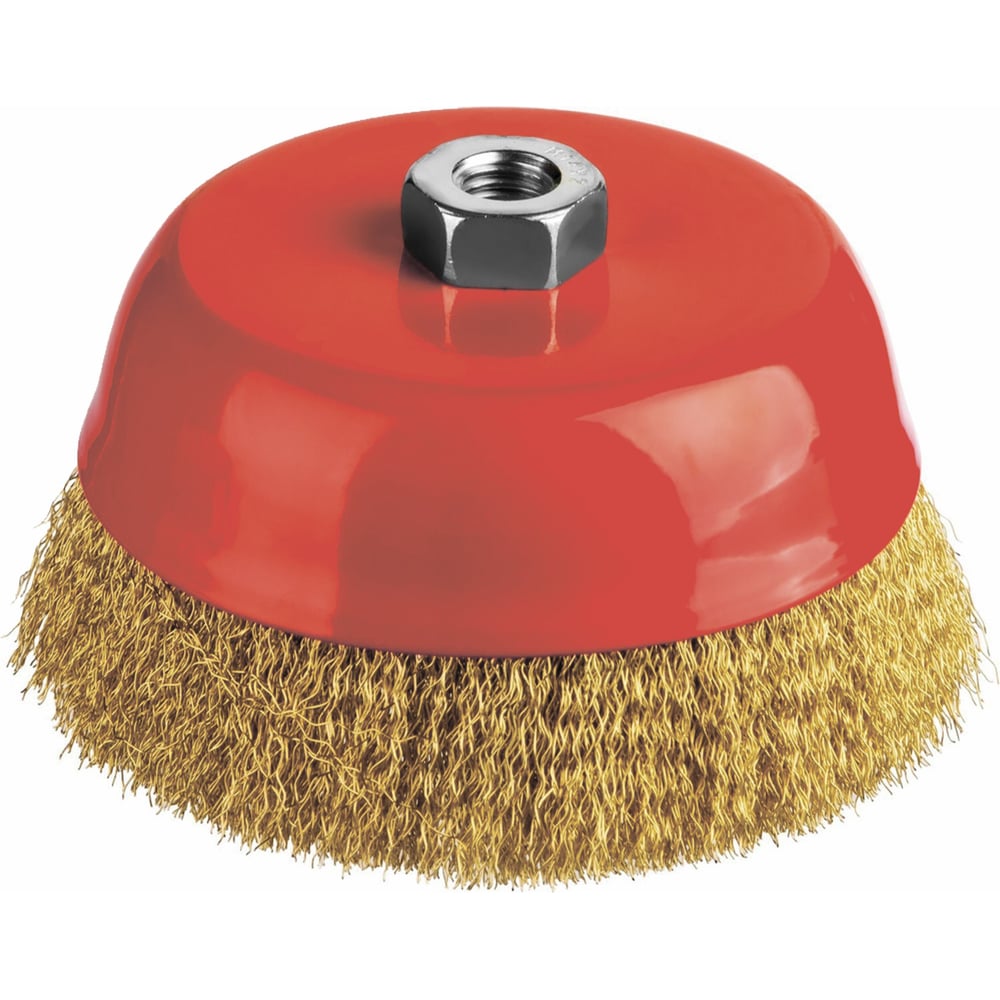Изображение товара Щетка MWORKS чашечная для УШМ 75 мм из латунированной стали