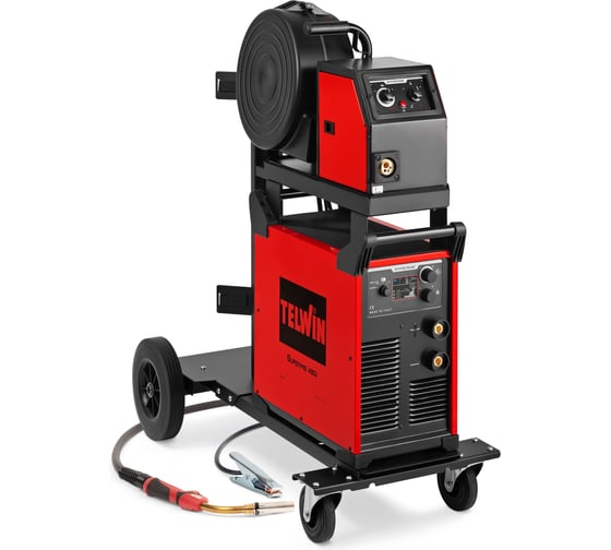 Изображение товара Сварочный полуавтомат Telwin SUPERMIG 450i PACK + TROLLEY 816905