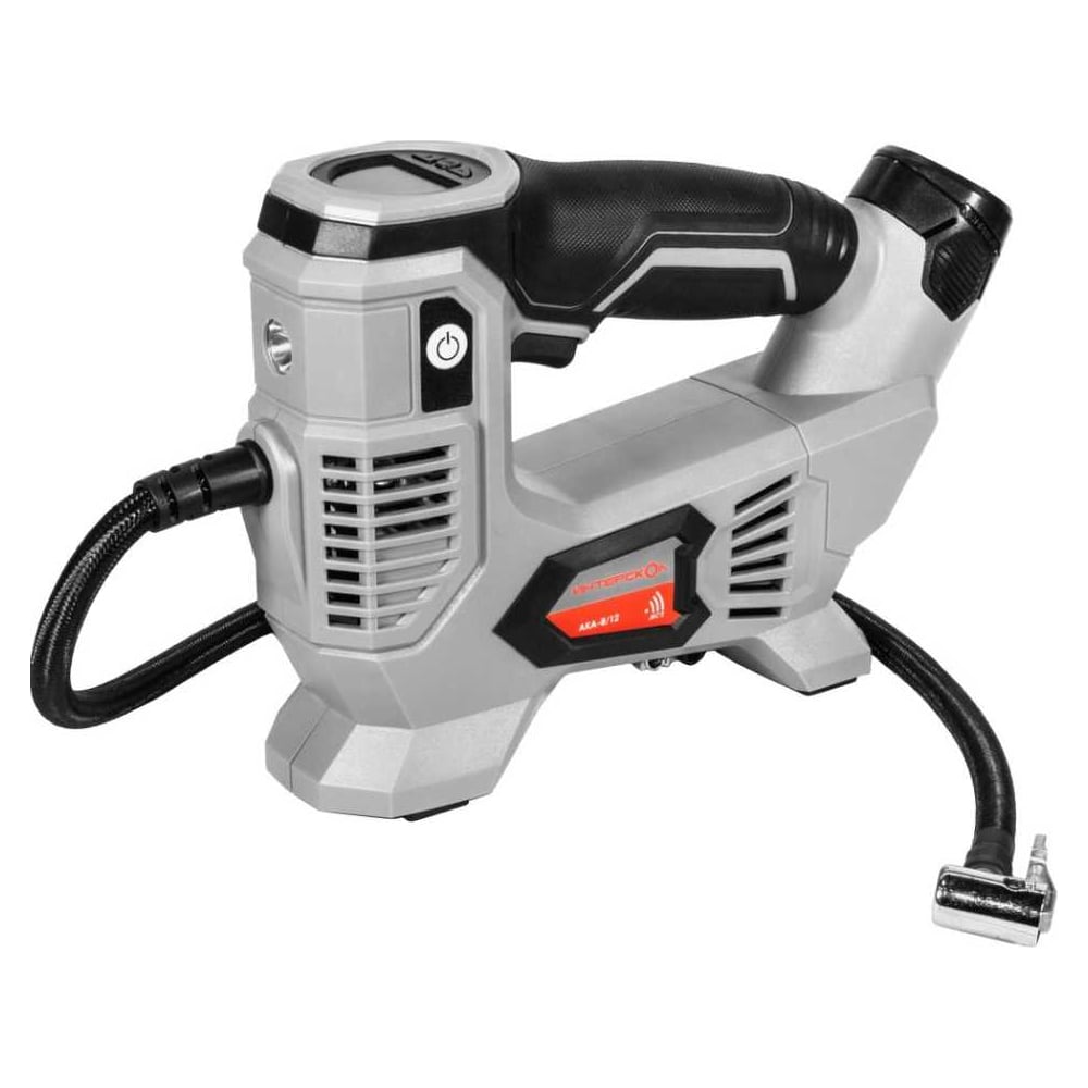 Изображение товара Аккумуляторный компрессор Интерскол АКА-8/12ЭМ АПИ-Т 12 В Li-Ion, цифровой дисплей