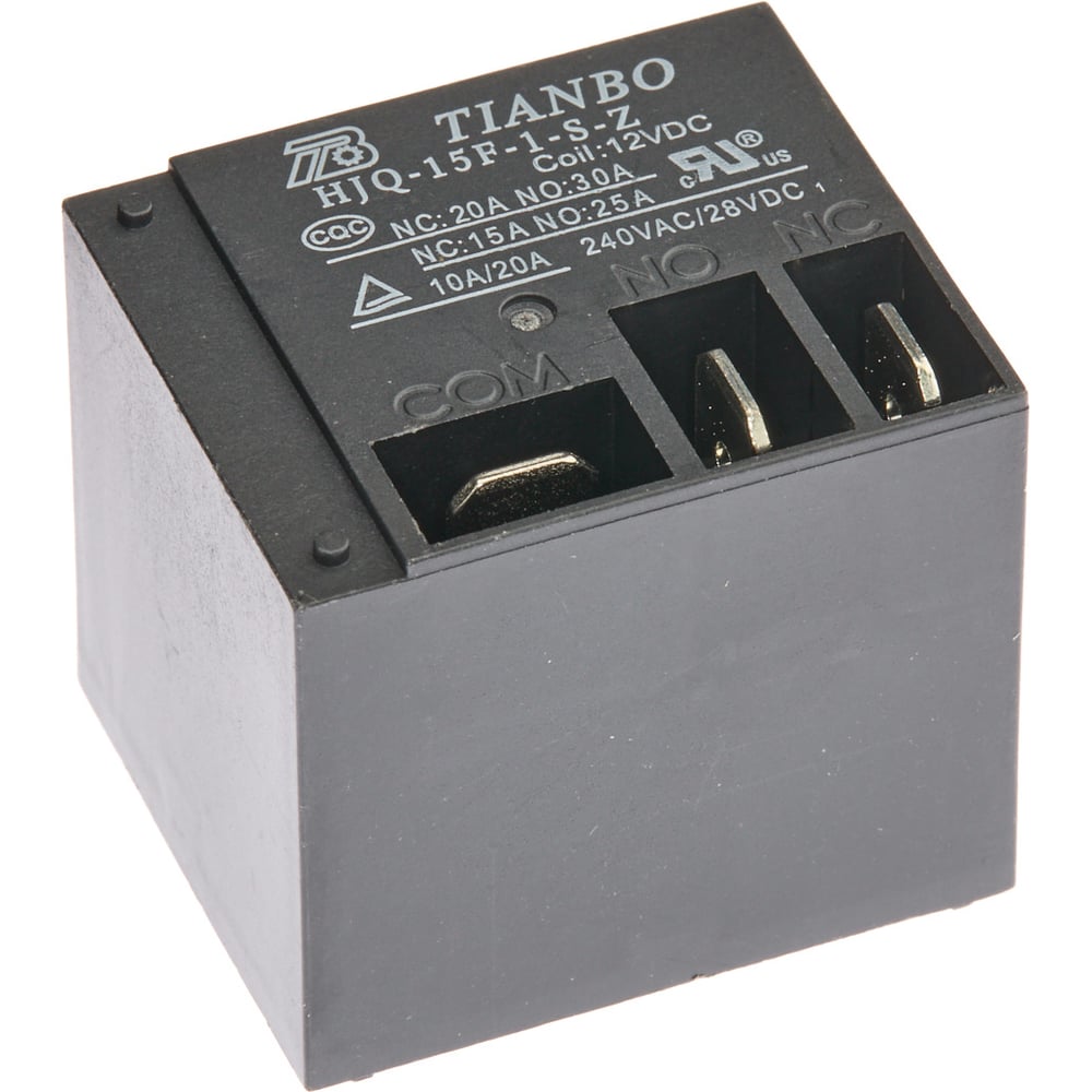 Изображение товара Электромагнитное реле Tianbo HJQ-15F-1-12VDC-S-Z уп 50 шт для автоматики