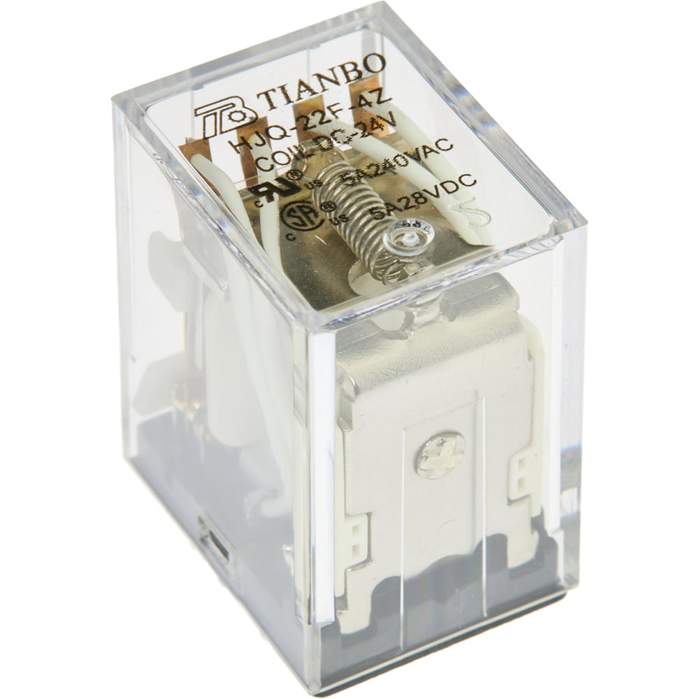 Изображение товара Электромеханическое реле Tianbo HJQ-22F 24VDC 4Z 40 шт