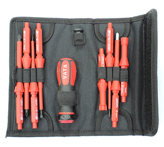 Изображение товара Набор электрозащитных отверток VATA 10 предметов 2406PPH1