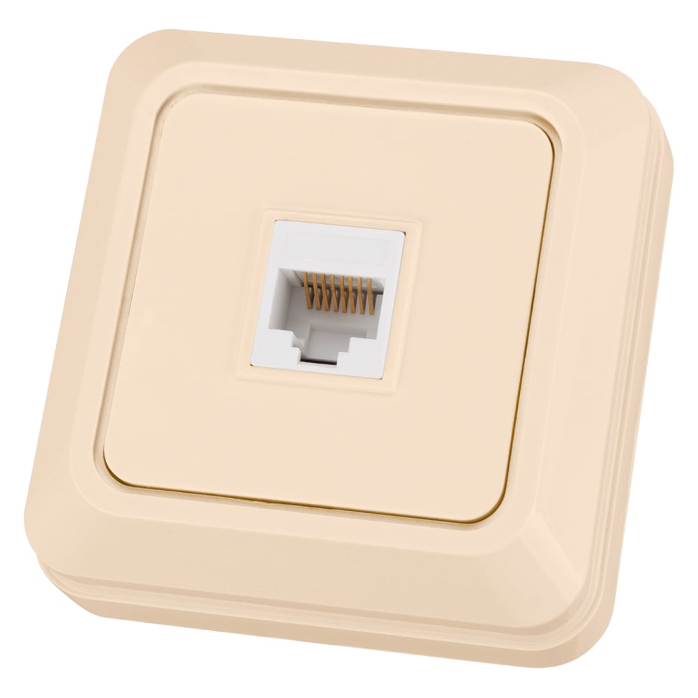 Изображение товара Розетка компьютерная TDM ELECTRIC RJ-45 открытой установки IP20