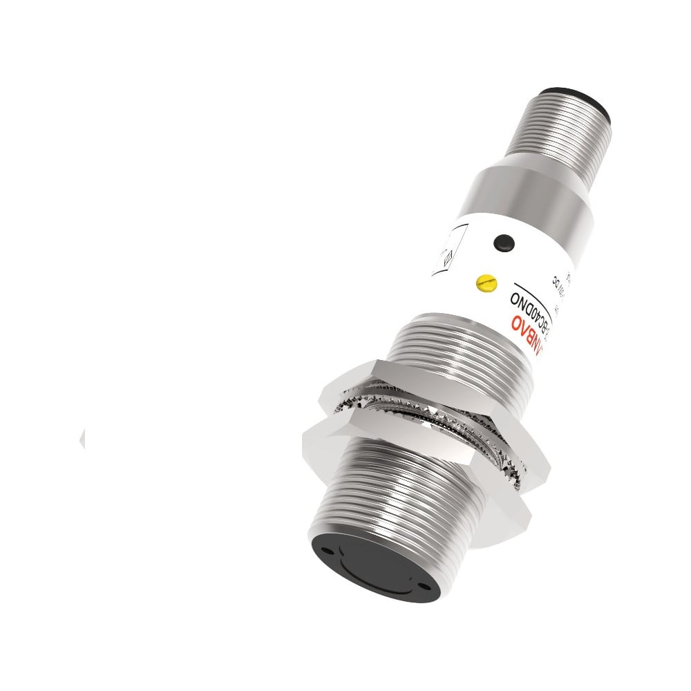 Изображение товара Оптический датчик барьерный (приёмник) Lanbao PR18-TM20D-E2, Sn=20000 мм, PNP NO/NC (Програм), 10...30DC, разъем М12, 07-00041304