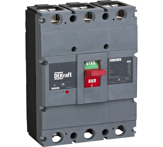 Изображение товара Силовой автоматический выключатель Dekraft 3P 700А 50кА ВА-306 22766DEK