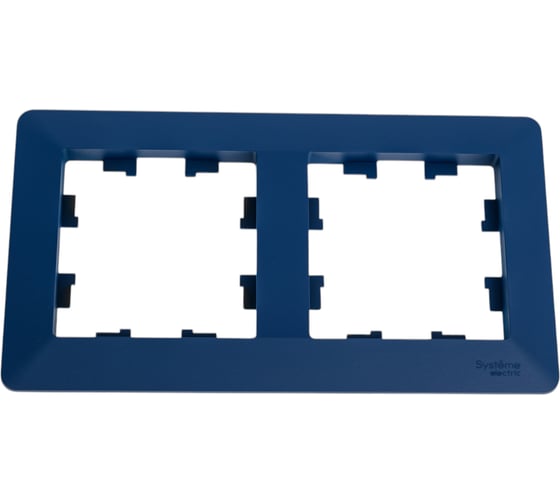 Изображение товара 2-постовая рамка Systeme Electric ATLASDESIGN AIR аквамарин/дымчатый черный ATN221102