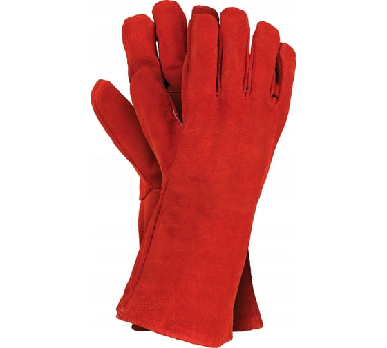 Изображение товара Краги спилковые СПЕЦСНАБ усиленные, утепленные, оранжевые -11 T12