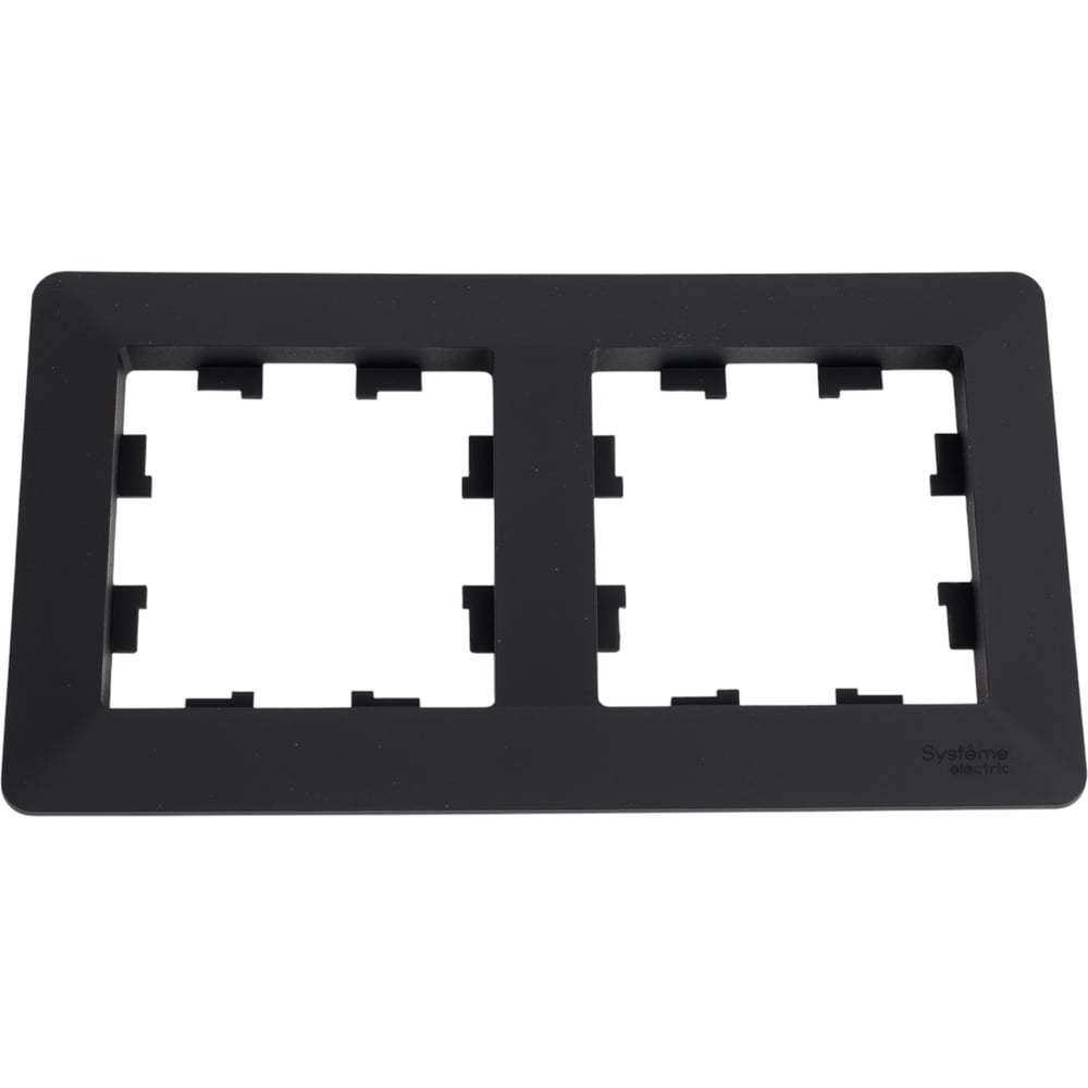 Изображение товара 2-постовая рамка Systeme Electric ATLASDESIGN AIR карбон/дымчатый черный