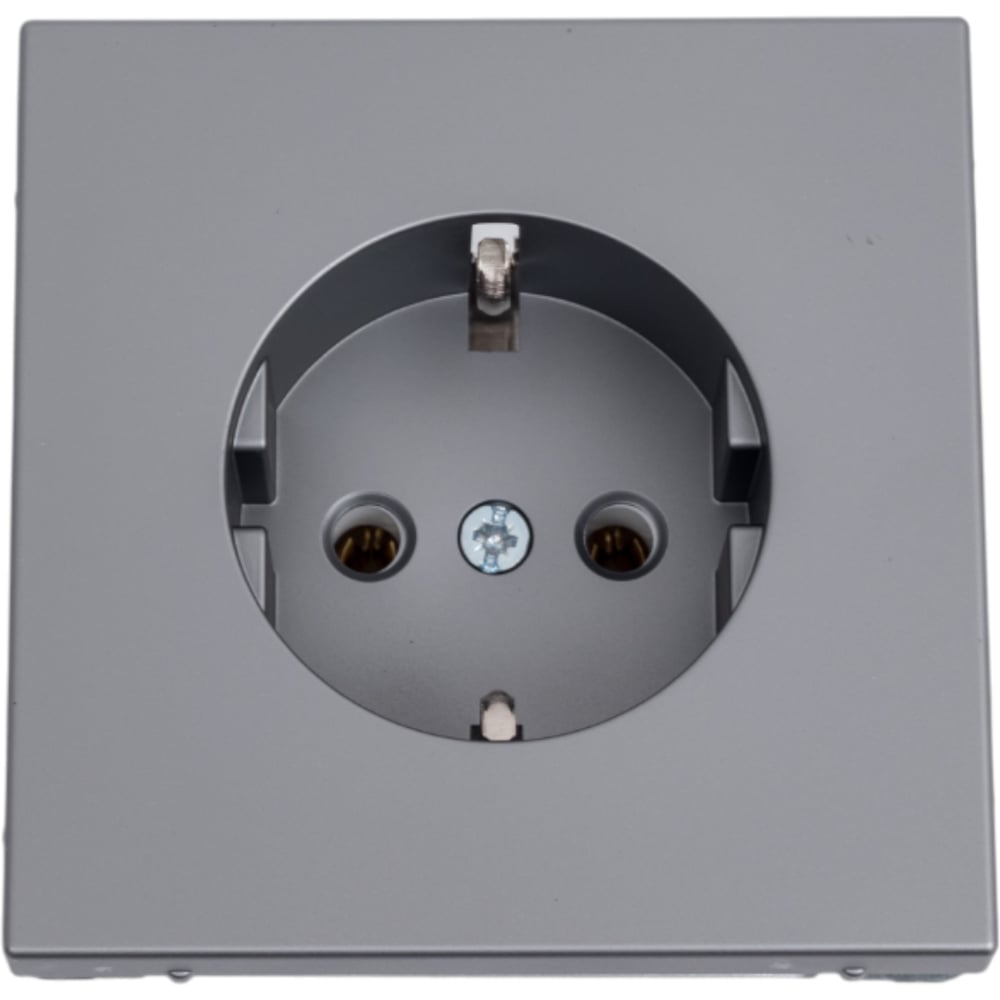 Изображение товара Механизм розетки Systeme Electric ARTGALLERY 16А с заземлением, встраиваемый, сталь