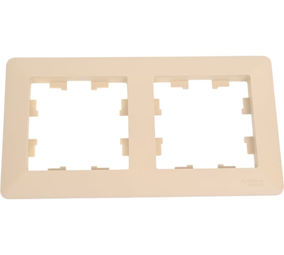 Изображение товара 2-постовая рамка Systeme Electric ATLASDESIGN AIR песочный/дымчатый белый ATN221202