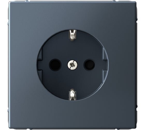 Изображение товара Розетка с заземлением со шторками Systeme Electric ArtGallery, 16 А, механизм, быстрозажимная клемма, ГРИФЕЛЬ GAL000745S