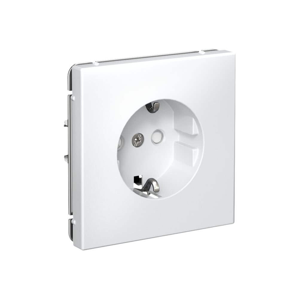 Изображение товара Розетка с заземлением со шторками Systeme Electric ArtGallery 16 А белая