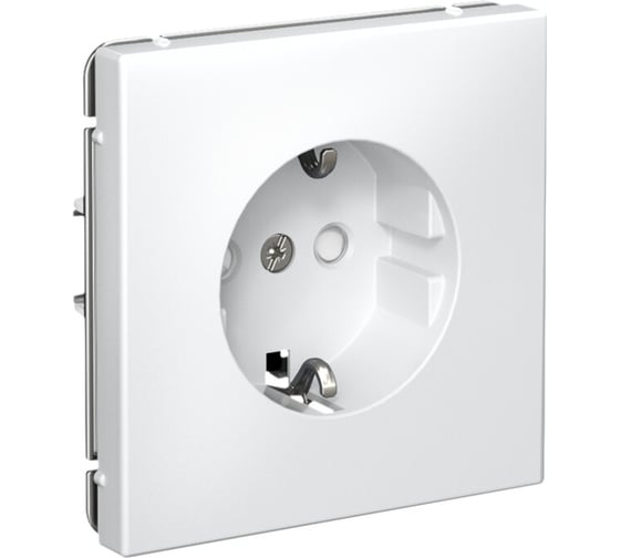 Изображение товара Розетка с заземлением со шторками Systeme Electric ArtGallery, 16 А, механизм, быстрозажимная клемма, БЕЛЫЙ GAL000145S