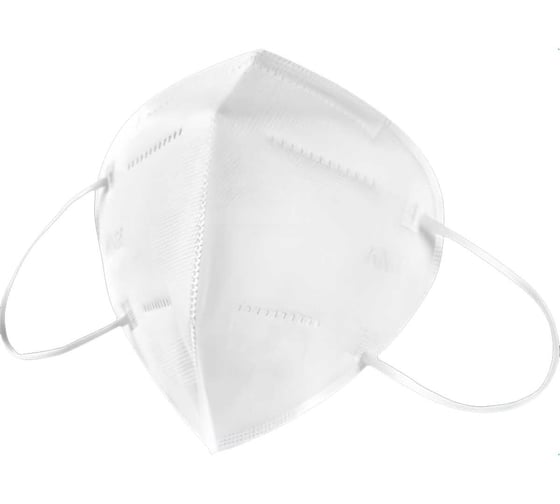 Изображение товара Респиратор Saros Polymer KN95 универсальный, FFP2, с клапаном, цвет Белый, 10 шт., 88038