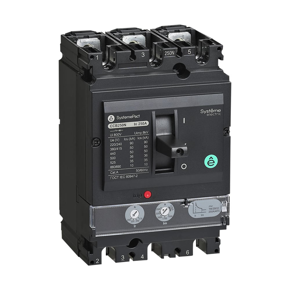 Изображение товара Автоматический выключатель Systeme Electric SYSTEMEPACT 200А 50кА IP20 3POL